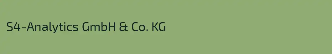 S4-Analytics GmbH & Co. KG